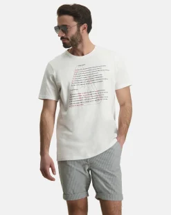 New 100% Katoenen Warp T-Shirt Heren Polo'S En T-Shirts