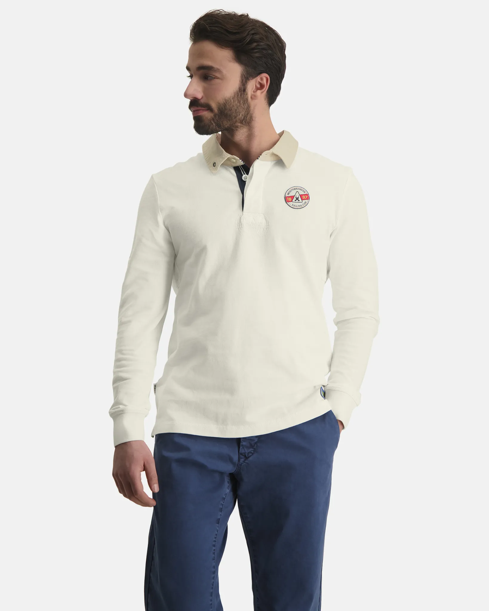 Best Cayman Rugbyshirt Met Lange Mouwen Heren Polo'S En T-Shirts