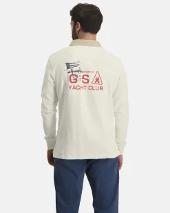 Best Cayman Rugbyshirt Met Lange Mouwen Heren Polo'S En T-Shirts