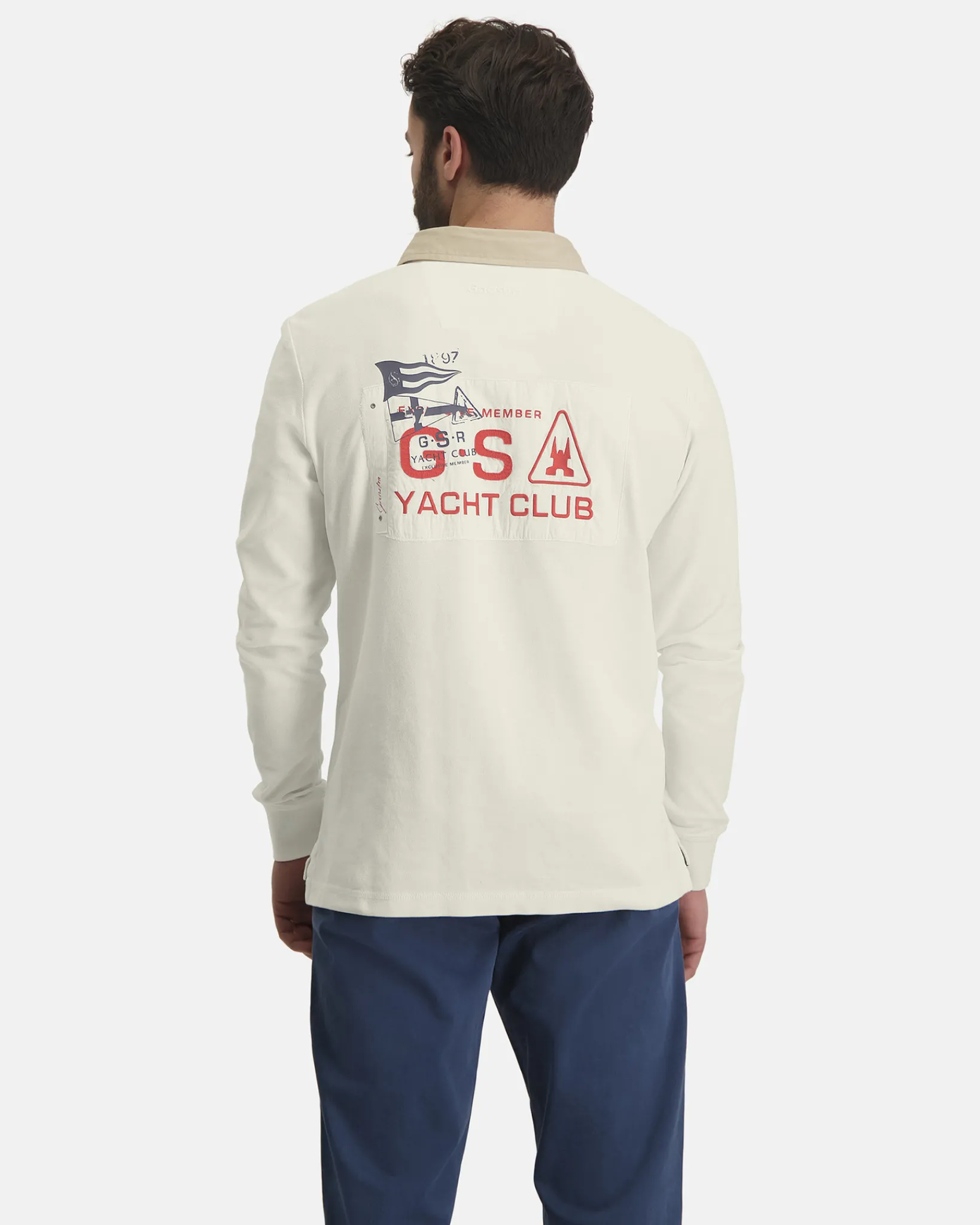 Best Cayman Rugbyshirt Met Lange Mouwen Heren Polo'S En T-Shirts