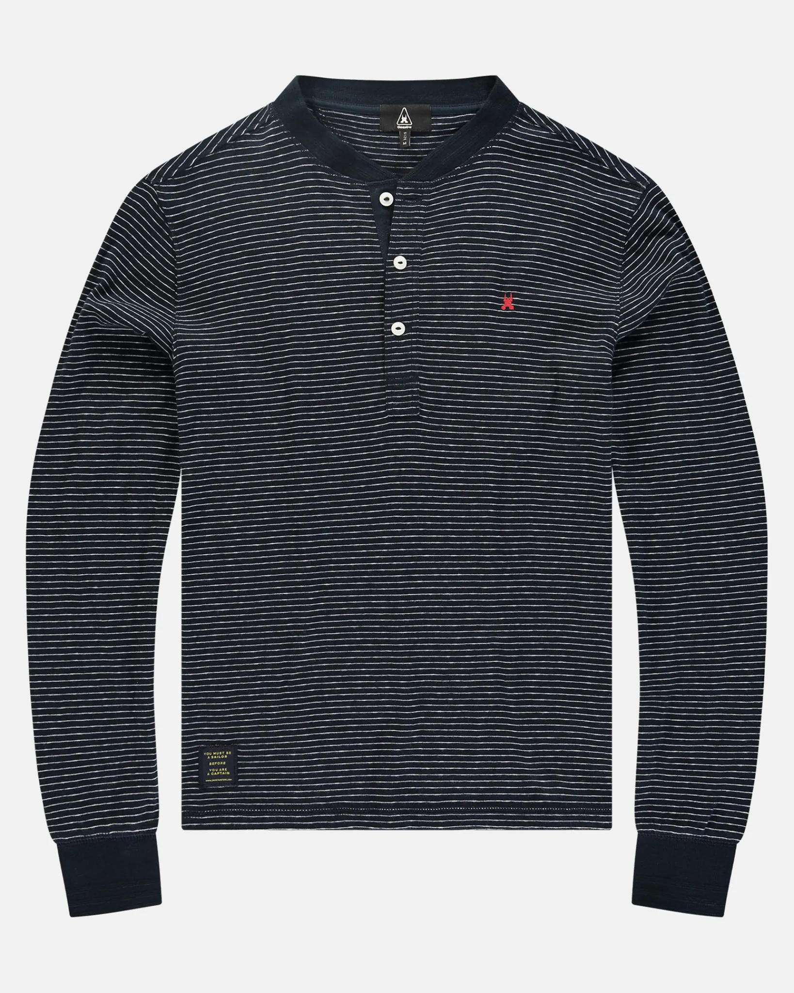 Online De 100% Katoenen Henley Stripe Heren Polo'S En T-Shirts