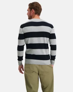 Best De Tijdloze Gebreide Yarn-Dyed Binnacle Sweater Heren Truien En Sweaters