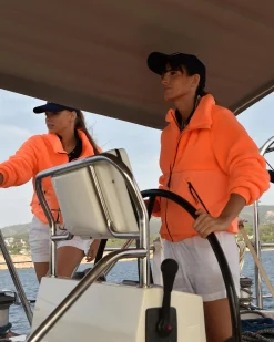 Sale Fabric-Mix Fleece Jacket Laser Dames Fleece & Softshell