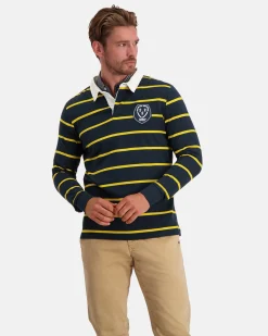 Online Het Klassieke Gebreide Rugbyshirt Van 100% Katoen Heren Polo'S En T-Shirts