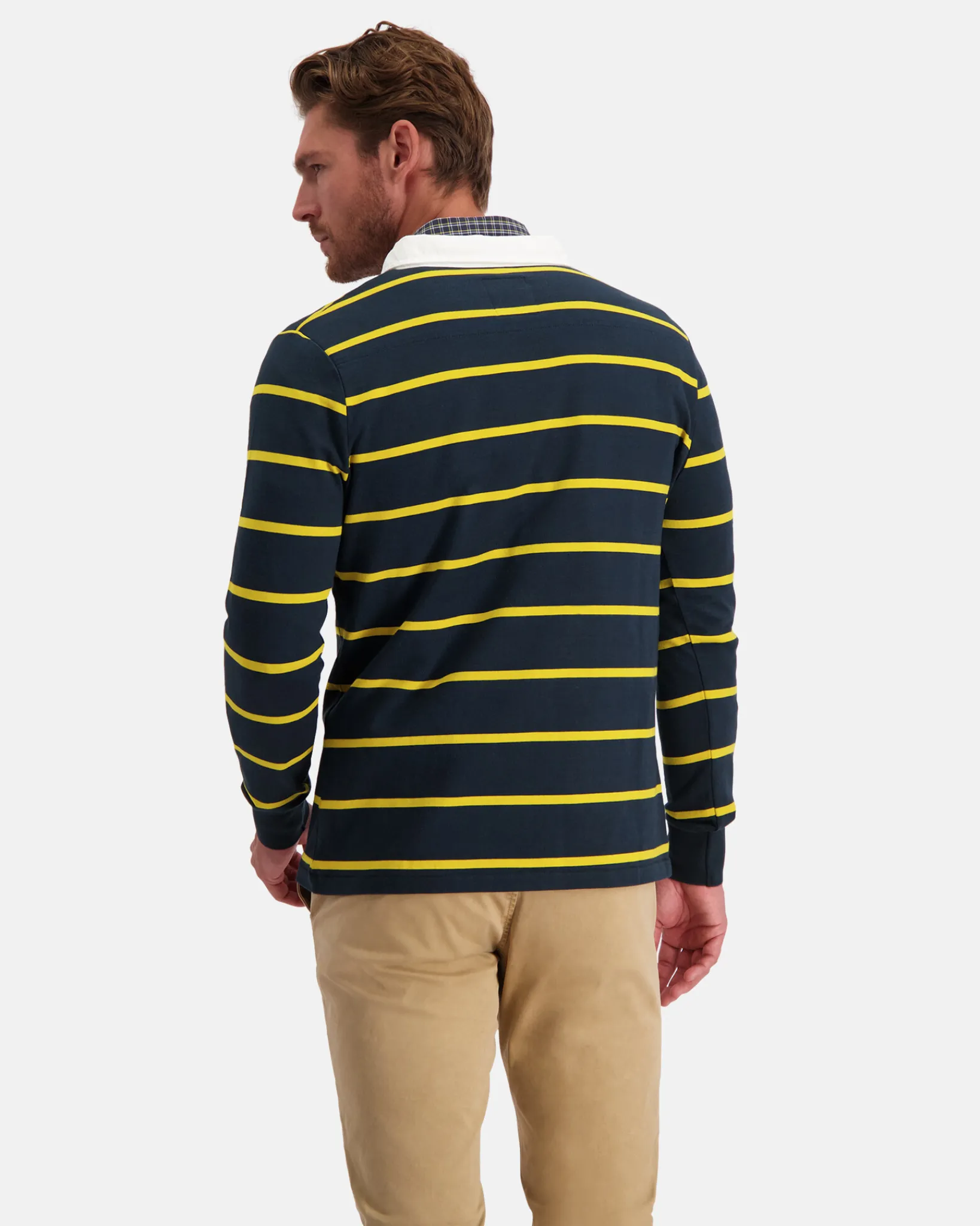 Online Het Klassieke Gebreide Rugbyshirt Van 100% Katoen Heren Polo'S En T-Shirts