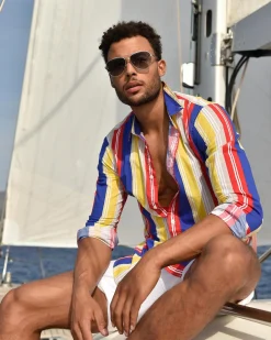 Outlet Kleurrijke Frantic Overhemd Heren Shirts