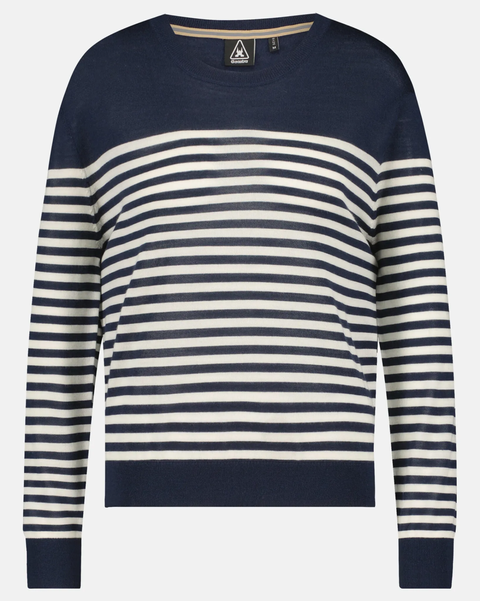 Hot Luxueuze 100% Merino Smerlada Gestreepte Blouse Dames Truien En Sweaters