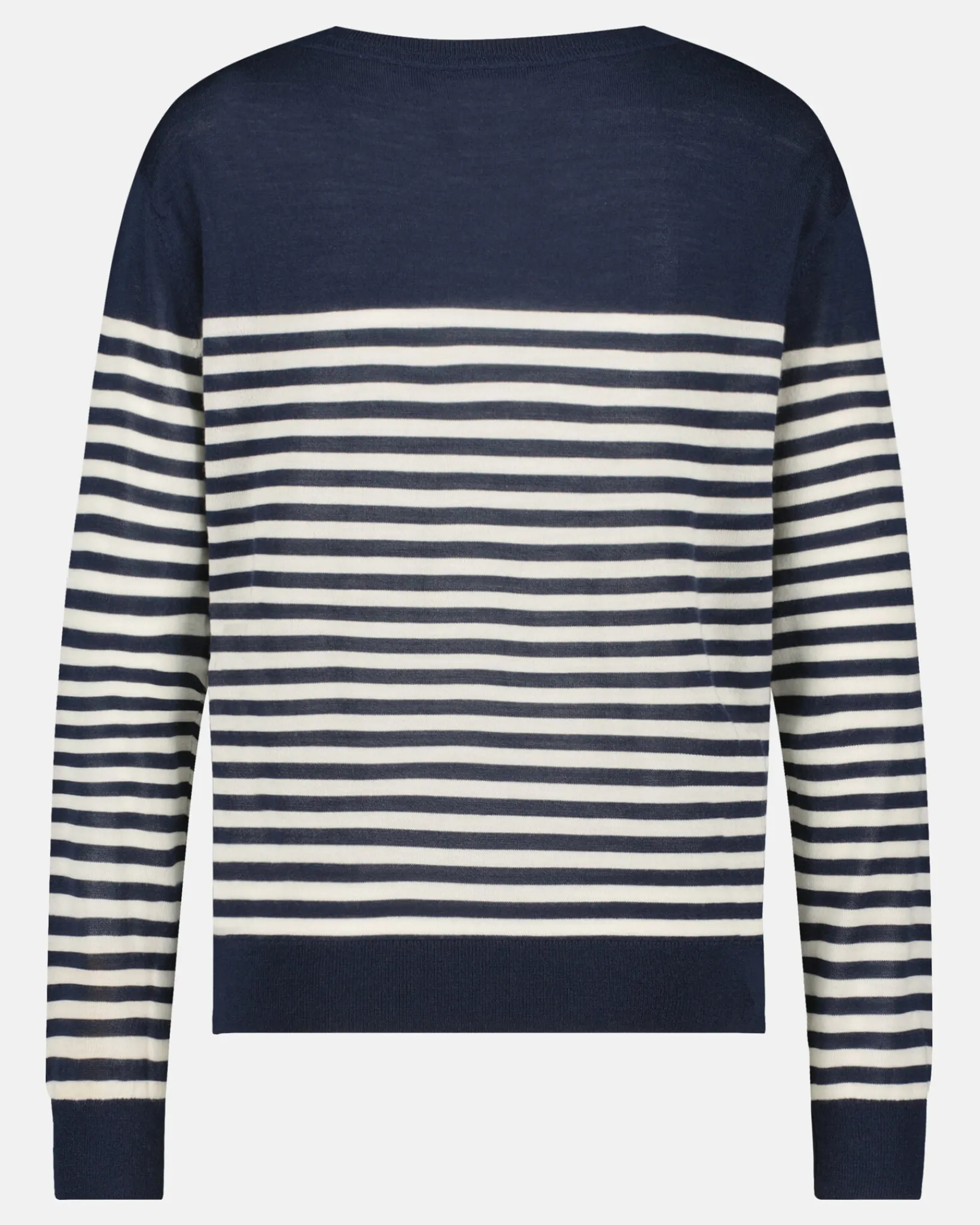 Hot Luxueuze 100% Merino Smerlada Gestreepte Blouse Dames Truien En Sweaters