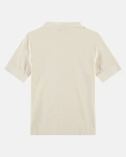 New Monica Polo Met Geweven Kraag Dames Polo'S En T-Shirts