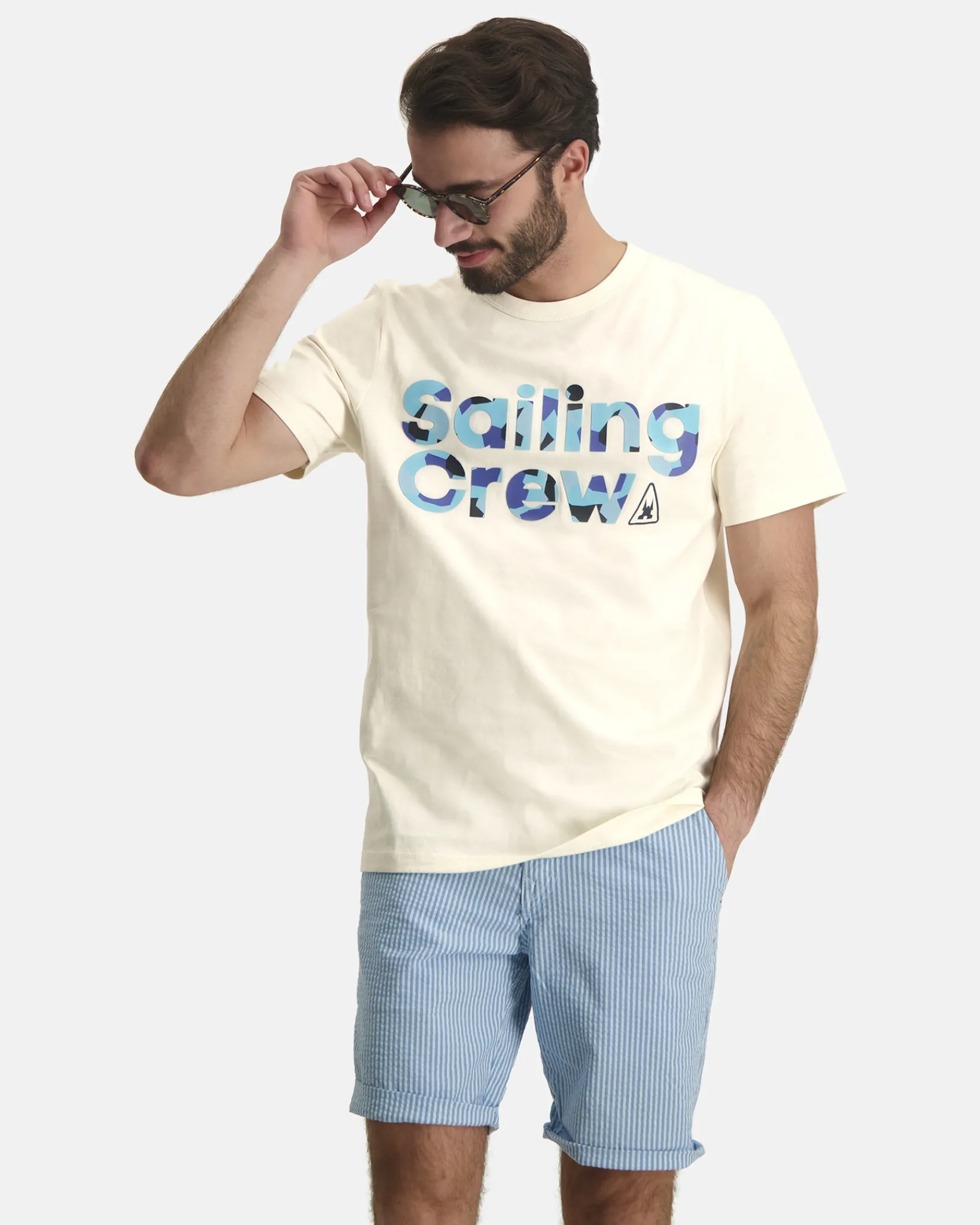 Online Nantes Seersucker Bachelor Button Heren Shorts En Broeken