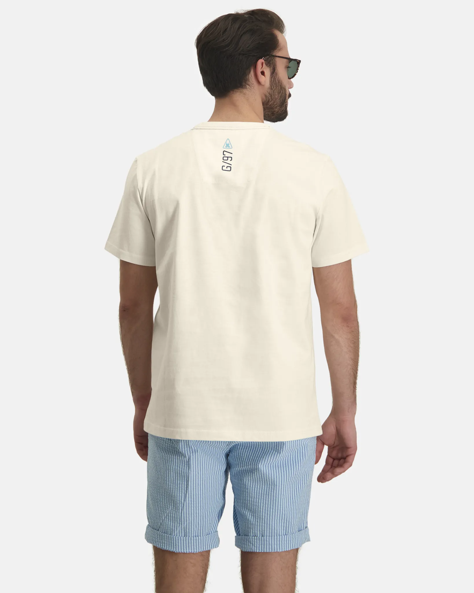 Online Nantes Seersucker Bachelor Button Heren Shorts En Broeken