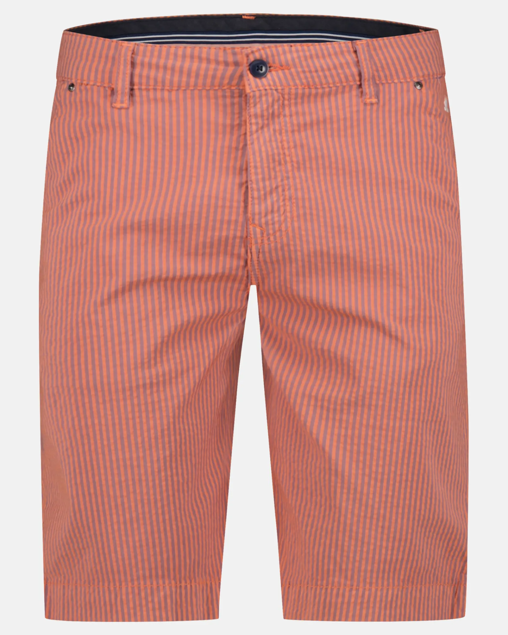 Hot Nantes Seersucker Emberglow Heren Shorts En Broeken